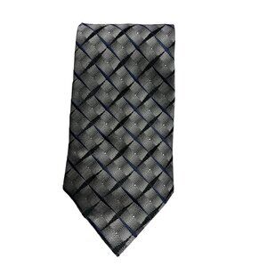 Torriani Men's 100% Silk Hand Made Geometric Pattern Necktie